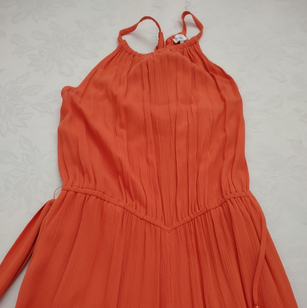 Sundance halter belted jumpsuit wide leg Pockets - Picture 11 of 13